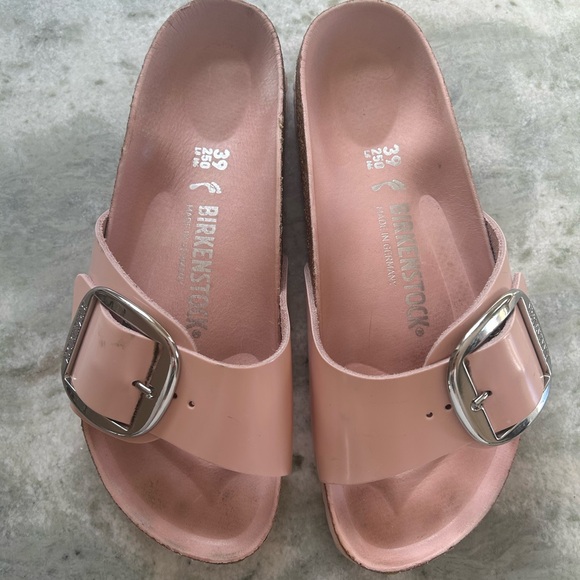 BIRKENSTOCK MADRID BIG BUCKLE LIGHT ROSE PATENT size 39 - Picture 2 of 3